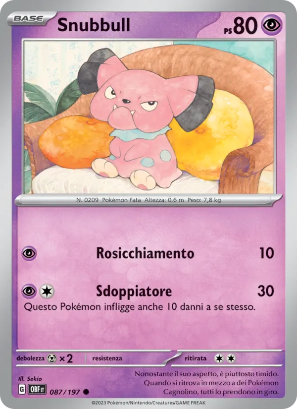 Snubbull (Ossidiana Infuocata #087/197)