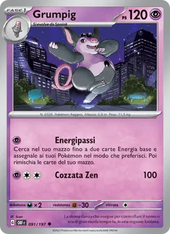Grumpig (Ossidiana Infuocata #091/197)
