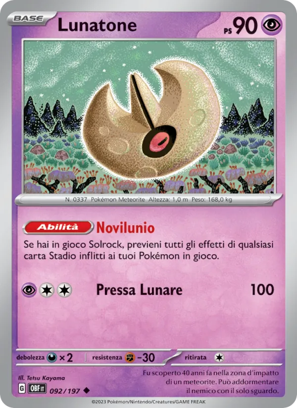 Lunatone (Obsidian Flames #092/197)