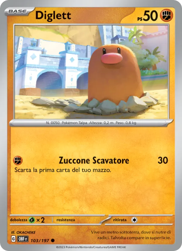 Diglett (Ossidiana Infuocata #103/197)