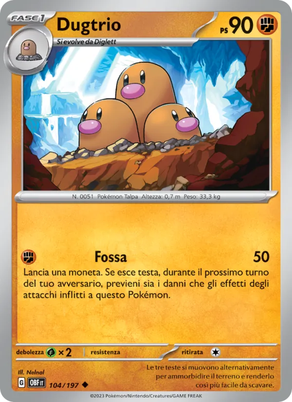Dugtrio (Obsidian Flames #104/197)