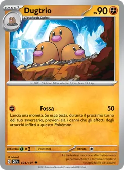 Dugtrio (Ossidiana Infuocata #104/197)