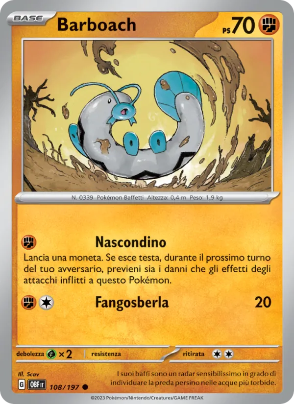 Barboach (Obsidian Flames #108/197)