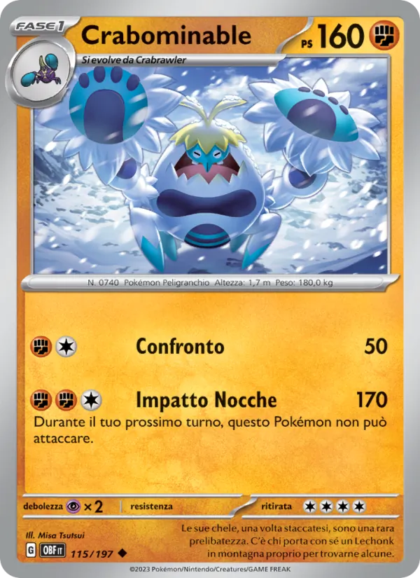 Crabominable (Ossidiana Infuocata #115/197)