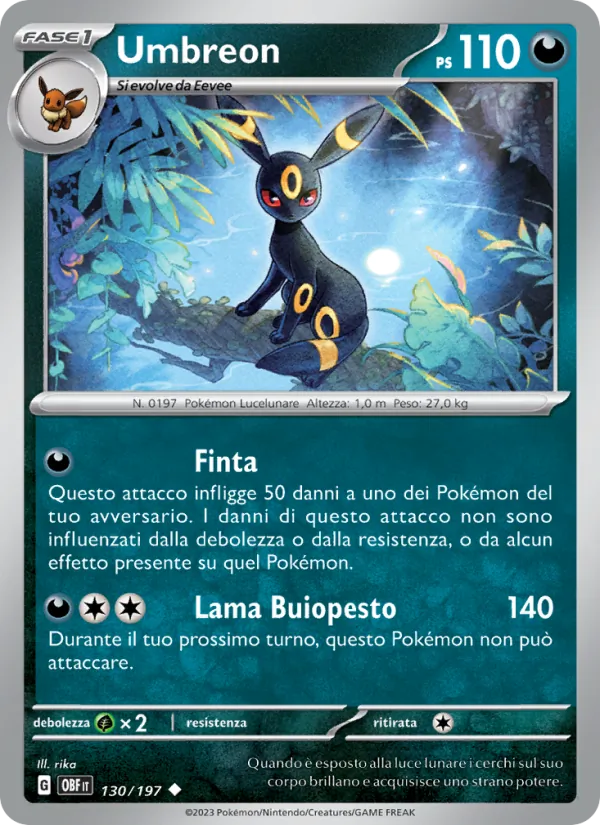 Umbreon (Ossidiana Infuocata #130/197)