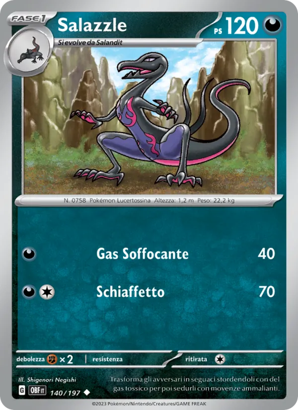 Salazzle (Ossidiana Infuocata #140/197)