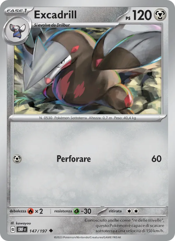 Excadrill (Ossidiana Infuocata #147/197)