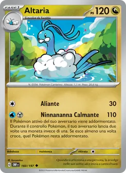 Altaria (Ossidiana Infuocata #160/197)