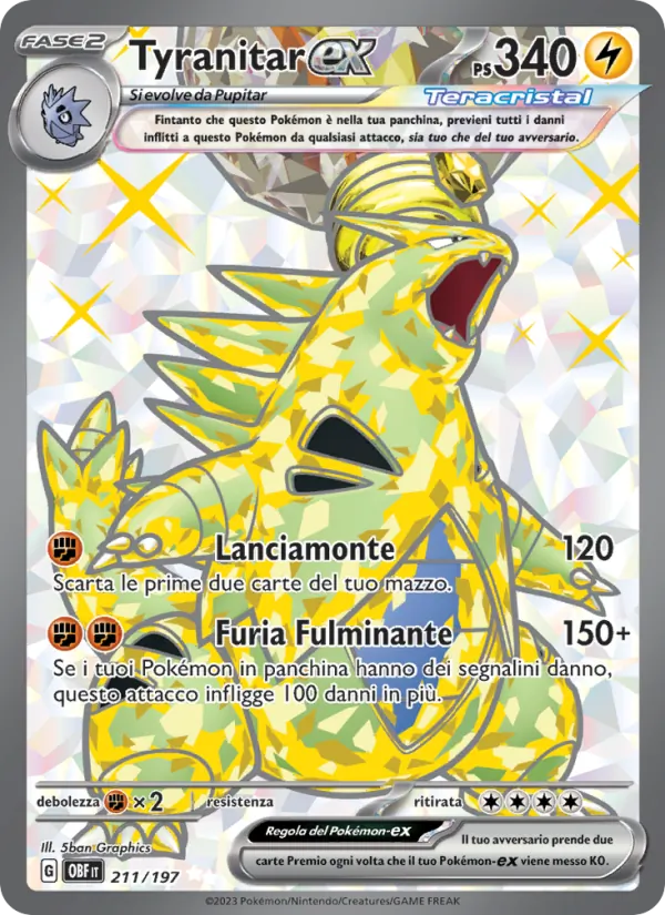 Tyranitar-ex (Obsidian Flames #211/197)