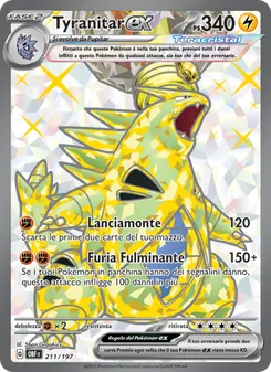 Tyranitar-ex (Ossidiana Infuocata #211/197)