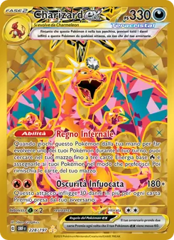 Charizard-ex (Ossidiana Infuocata #228/197)