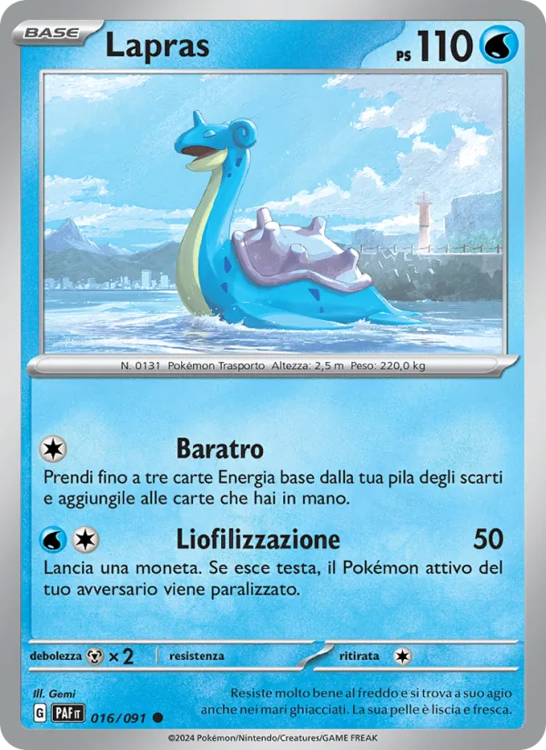 Lapras (Destino di Paldea #016/91)