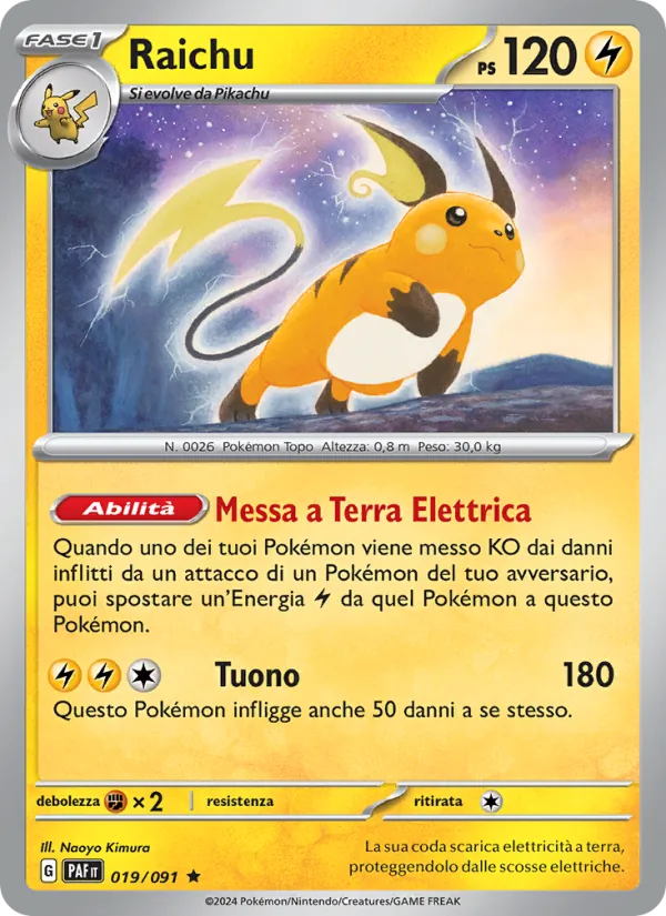 Raichu (Destino di Paldea #019/91)