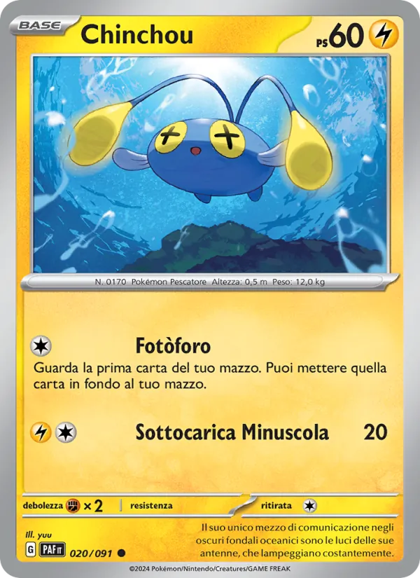 Chinchou (Destino di Paldea #020/91)