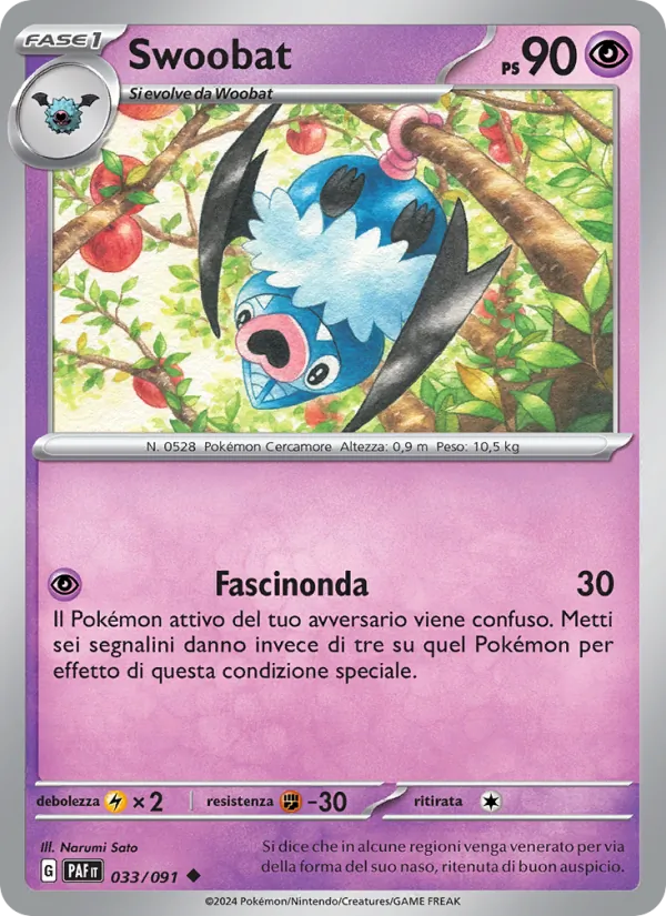 Swoobat (Destino di Paldea #033/91)