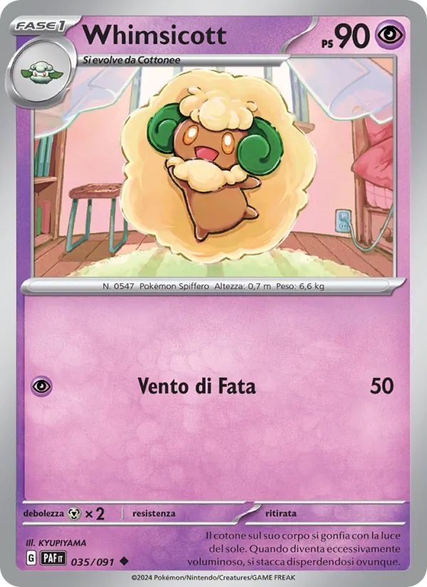 Whimsicott (Destino di Paldea #035/91)