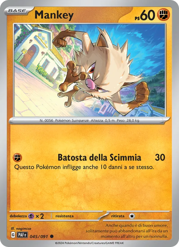 Mankey (Destino di Paldea #045/91)