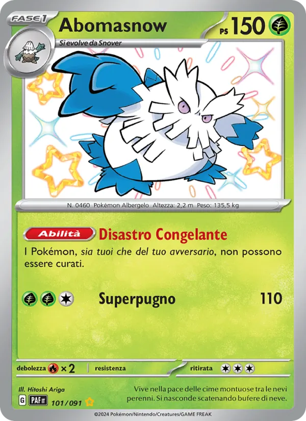 Abomasnow (Destino di Paldea #101/91)
