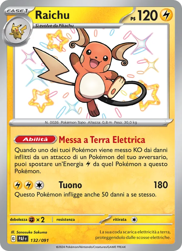 Raichu (Destino di Paldea #132/91)