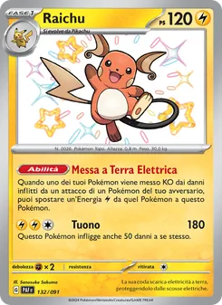 Raichu (Destino di Paldea #132/91)