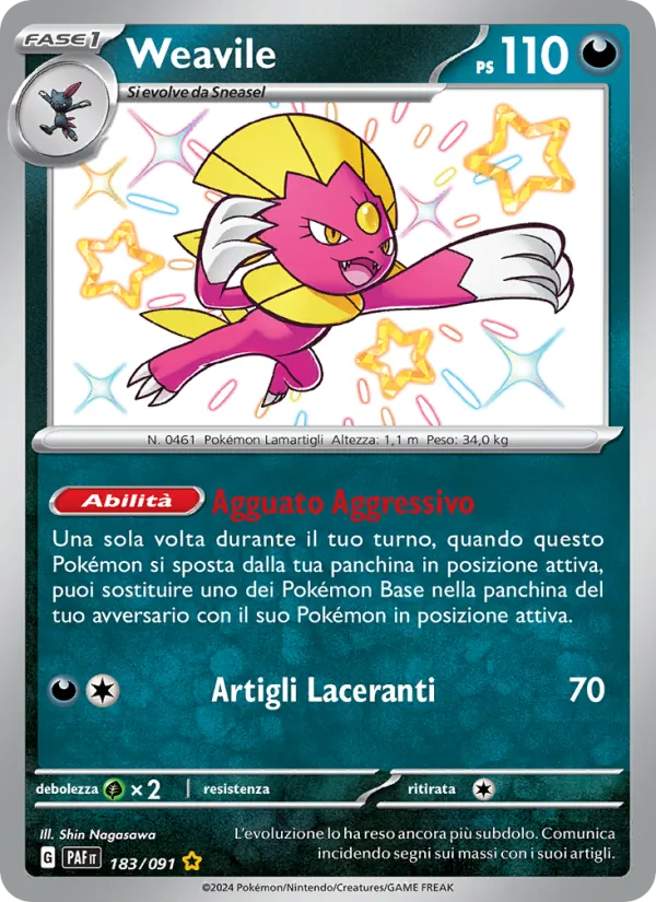 Weavile (Paldean Fates #183/91)