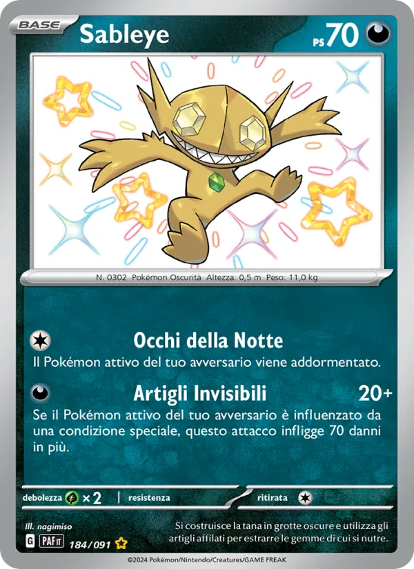 Sableye (Destino di Paldea #184/91)