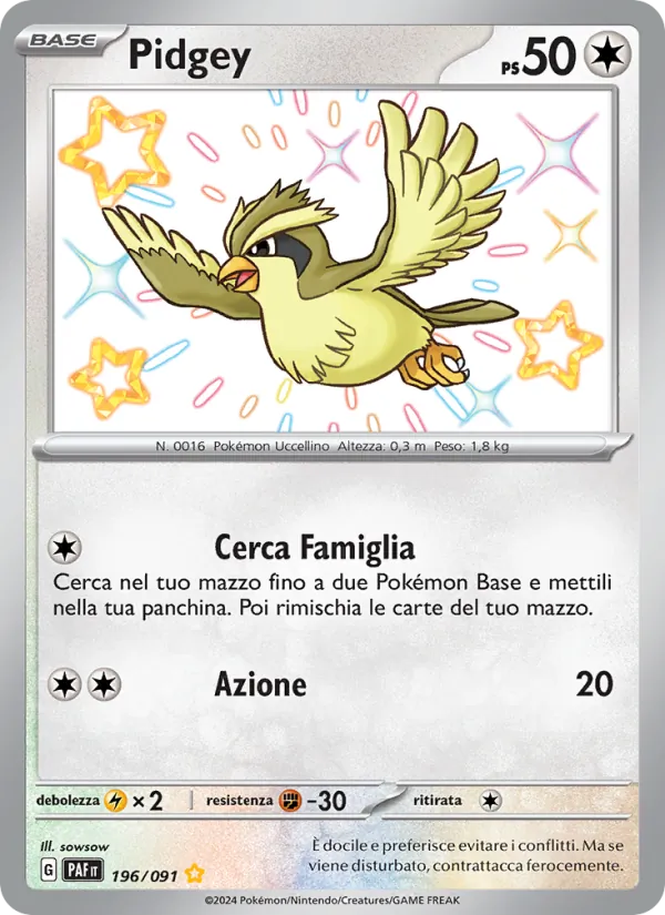 Pidgey (Paldean Fates #196/91)
