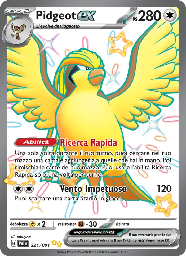 Pidgeot-ex (Destino di Paldea #221/91)