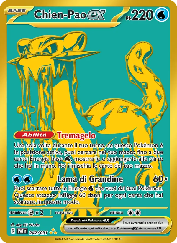 Chien-Pao-ex (Paldean Fates #242/91)