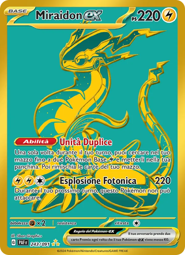 Miraidon-ex (Paldean Fates #243/91)