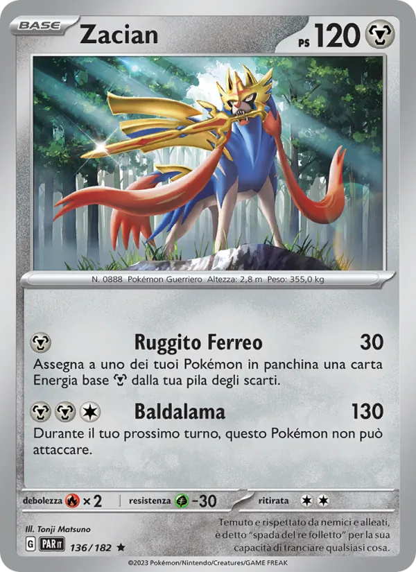Zacian (Paradox Rift #136/182)