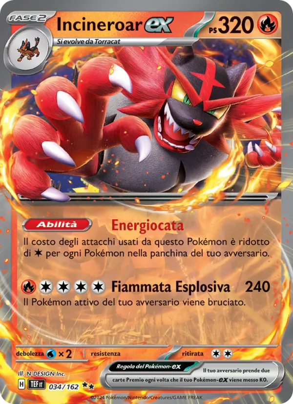 Incineroar-ex (Cronoforze #034/162)