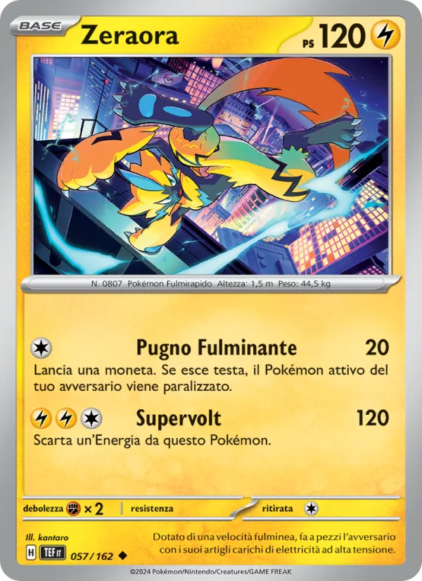 Zeraora (Temporal Forces #057/162)