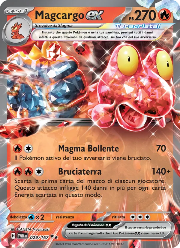 Magcargo-ex (Twilight Masquerade #029/167)