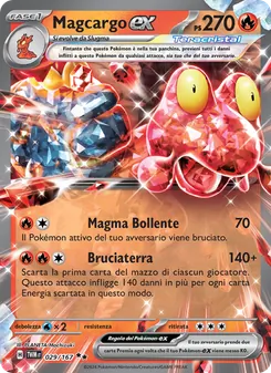 Magcargo-ex (Crepuscolo Mascherato #029/167)