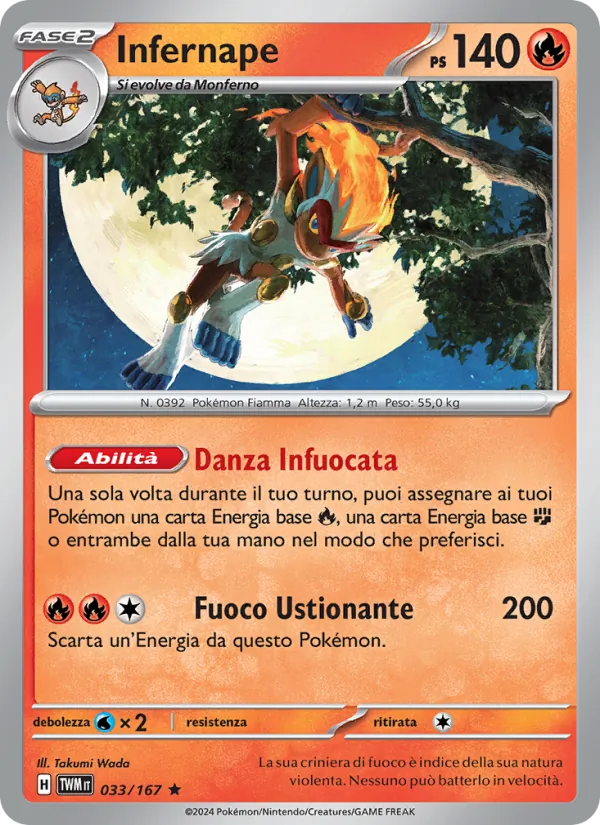 Infernape (Crepuscolo Mascherato #033/167)
