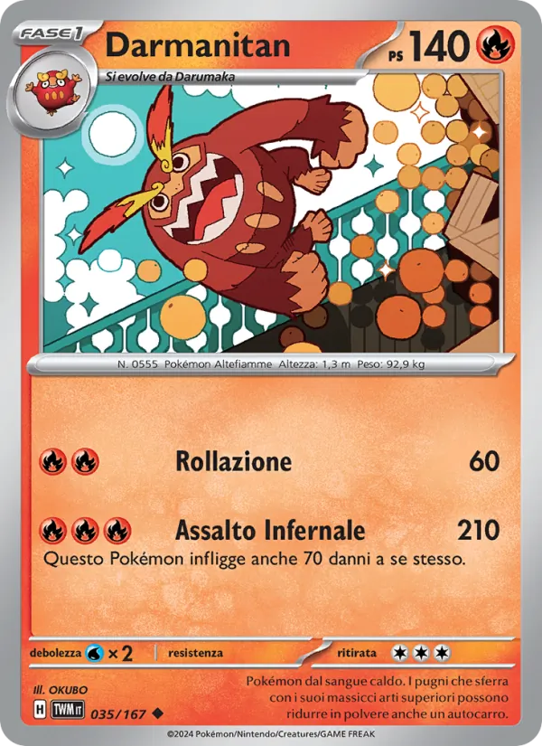 Darmanitan (Crepuscolo Mascherato #035/167)
