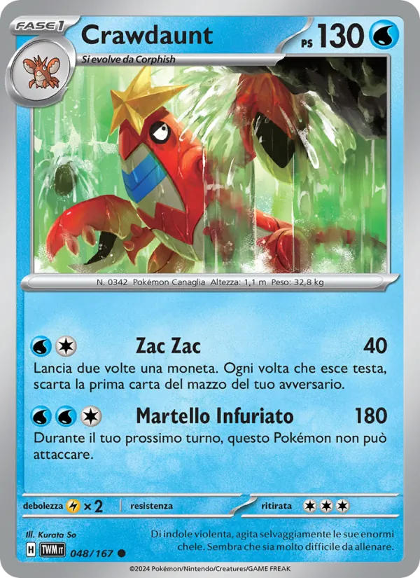 Crawdaunt (Twilight Masquerade #048/167)