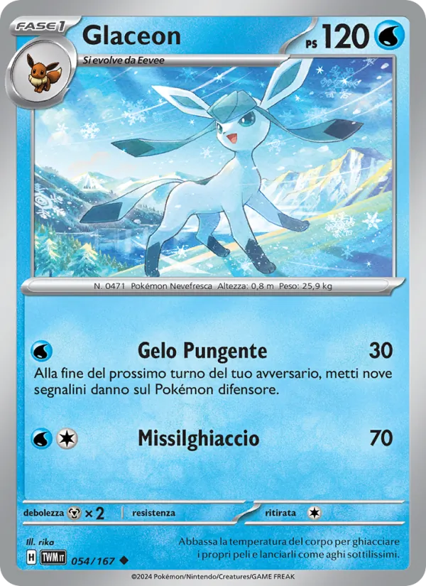 Glaceon (Crepuscolo Mascherato #054/167)