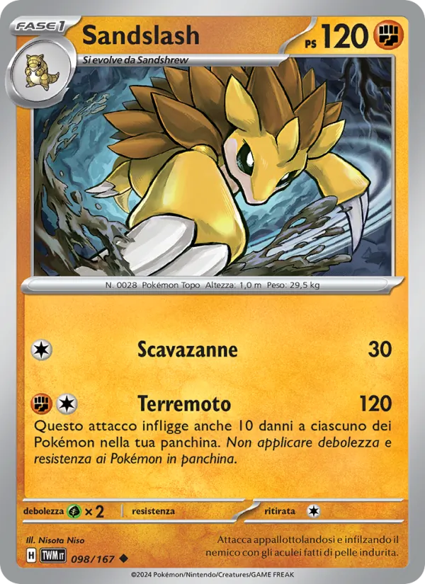 Sandslash (Crepuscolo Mascherato #098/167)