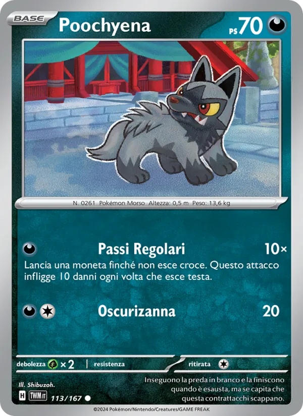Poochyena (Crepuscolo Mascherato #113/167)