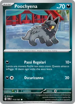 Poochyena (Crepuscolo Mascherato #113/167)