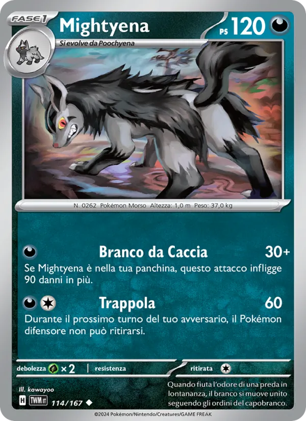 Mightyena (Crepuscolo Mascherato #114/167)