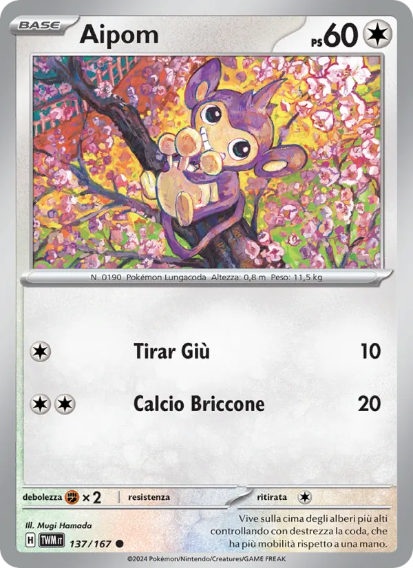 Aipom (Crepuscolo Mascherato #137/167)