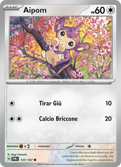 Aipom (Crepuscolo Mascherato #137/167)