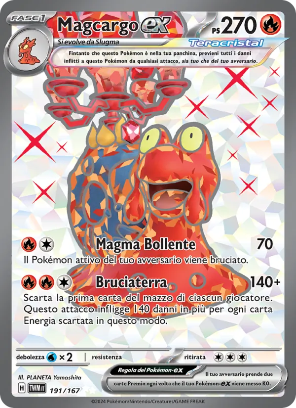 Magcargo-ex (Twilight Masquerade #191/167)