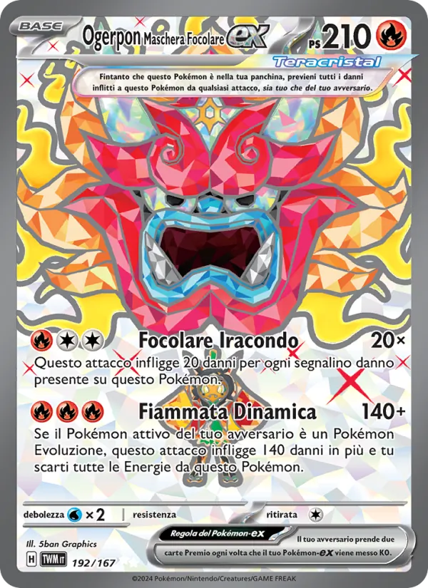 Ogerpon Maschera Focolare-ex (Crepuscolo Mascherato #192/167)