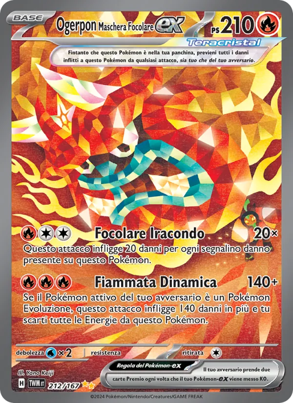 Ogerpon Maschera Focolare-ex (Crepuscolo Mascherato #212/167)