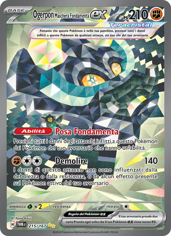 Ogerpon Maschera Fondamenta-ex (Twilight Masquerade #215/167)