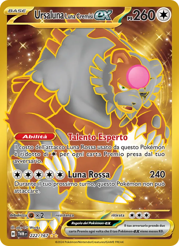 Ursaluna Luna Cremisi-ex (Twilight Masquerade #222/167)